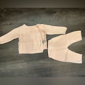 H&M Pale Pink Knit Sweater & Pants Set